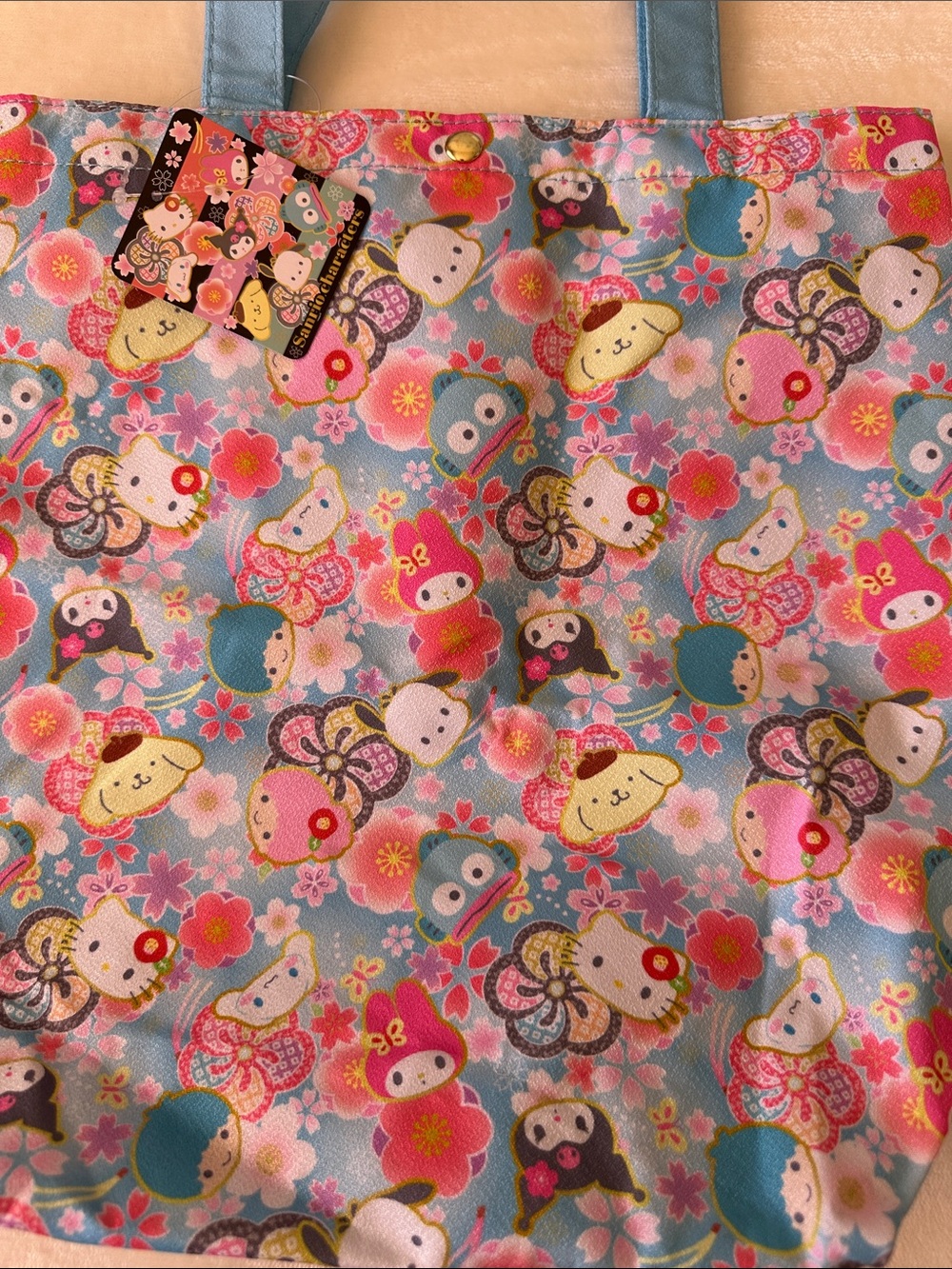 Sanrio Floral Character Tote Bag - Picture 2 of 8